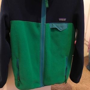 Navy/Green Patagonia Synchilla Jacket full zip